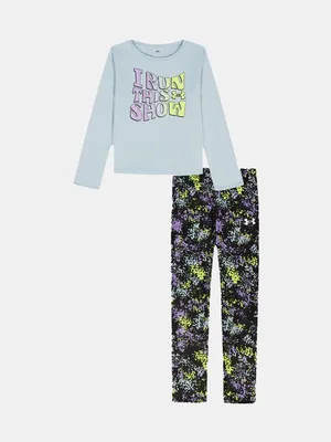 Produktbild von Under Armour Leggings-Set mit Print von UA ??für Mädchen 3-4YR