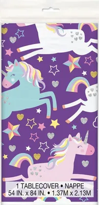 Image de Nappe de fête licorne