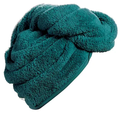 Produktbild von Mikrofaser-Turban in Petrol, Größe 28x70 cm