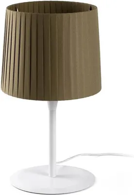 Produktbild von SAMBA Tischlampe weiß/Polyesterseide grün 64310-40