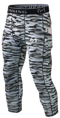 Immagine prodotto di MEETYOO, leggings a compressione da uomo, pantaloni sportivi traspiranti, calzamaglia per il fitness