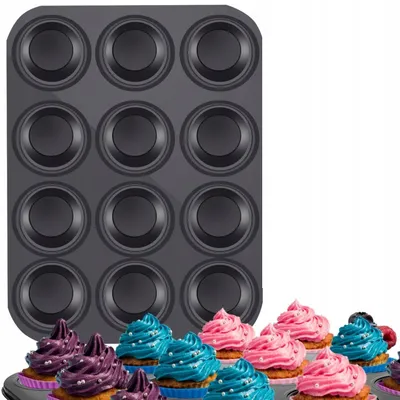 Produktbild von 7&7 Muffinform für 12 Muffins Antihaft
