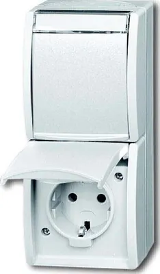 Image de Busch Jaeger 20-02 EWN-54 Steckdose CEE 7/3 Weiß (2084-0-0714)