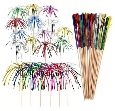 Immagine prodotto di Ombrelli da cocktail, 50 pezzi, colori assortiti. Ombrelli di carta per feste e decorazioni