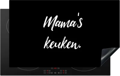 Produktbild von KitchenYeah© Herdabdeckplatte Mutters Küche - Zitate - Sprichwörter - Mutter - Kochen , 83x51cm, Küche Deko, Glaskeramikkochfeld Herdabdeckung, Abdeckplatte fùr Kochfeld