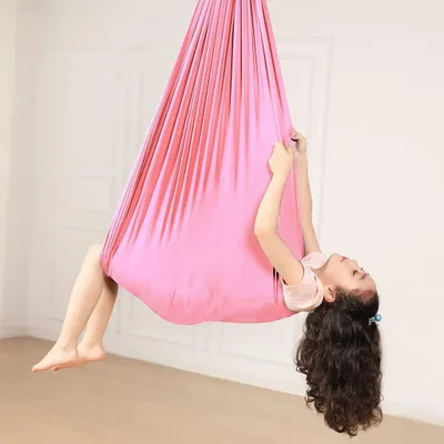 Produktbild von Therapieschaukel für Kinder, Kinderhängematte für drinnen und draußen, sensorischer Therapie-Schaukelstuhl für Kinder mit Autismus, SPD, ADHS, Asperger-Syndrom 150 x 280 cm