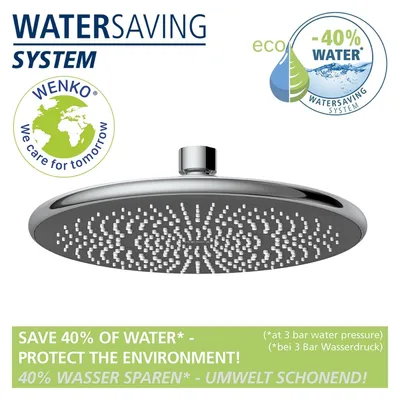 Produktbild von WENKO Watersaving Regenduschkopf mit Universalanschluss