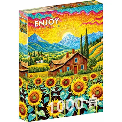 Produktbild von Puzzle, 1000 Teile – Enjoy – Sonnenblumenhaus