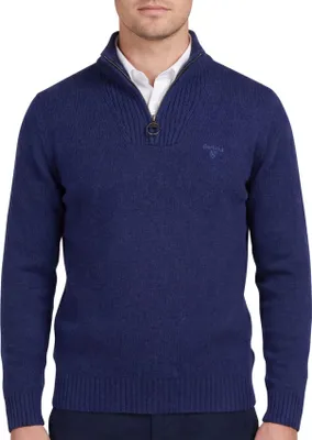 Produktbild von Barbour Pullover mit Reißverschluss dunkelblau einfarbig