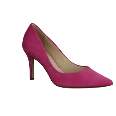 Zdjęcie produktu dla Högl 107002-46 Czółenka, damskie, wysokie obcasy, skóra, azalia, szpiczasty nosek - buty damskie top trendy, wielokolorowe, skóra (welur), wysokość obcasa: 70 mm