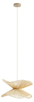 Produktbild von Lindby Pendelleuchte Valdorin, beige, Papier, Ø 40 cm, E27