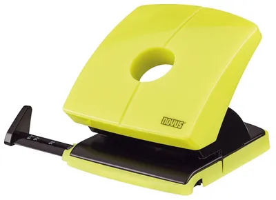 Image de Novus® 025-0629 Perforateur (bureau) B230 - 30 feuilles, perforation 4 trous, barrette de butée, vert