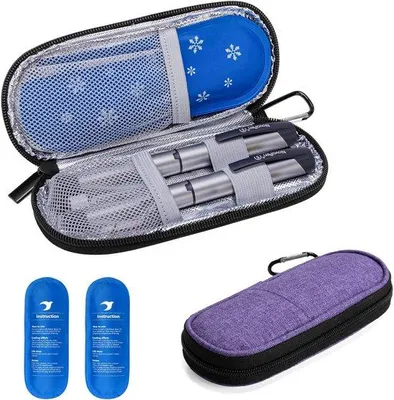 Immagine prodotto di Valigetta termica da viaggio - Bastoncini isolanti - 2 pezzi - Viola