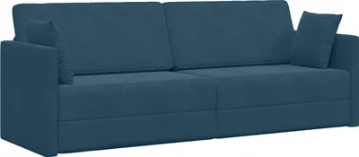 Image de vidaXL Canapé-lit au sol bleu 213 x 70 x 77 cm velours