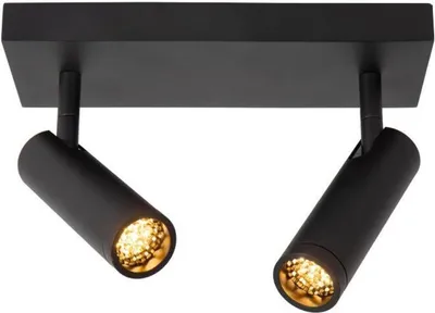 Produktbild von Spot Strahler Aluminium verstellbar Schwarz GU10 2-flammig länglich Modern