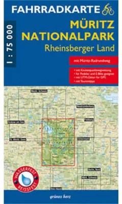 Produktbild von Fahrradkarte Müritz-Nationalpark, Rheinsberger Land