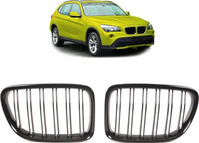 Immagine prodotto di Griglia del radiatore a doppia barra, nera lucida, compatibile con BMW X1 E84 dal 2009 al 2015, anche versione M