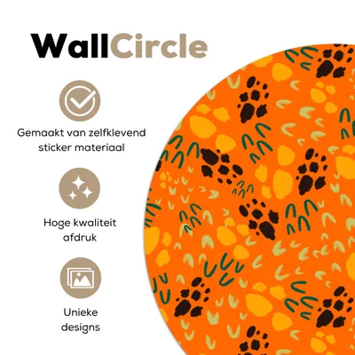 Produktbild von MuchoWow® - Mauerkreis - Wand Bilder - Wandsticker - Wohnzimmer Dekoration - Dekoration für die Wände - Aluminium - Babyzimmer
