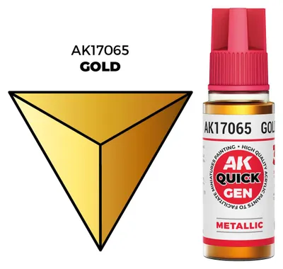 Imagen del producto de AK Interactive AK17065 - Colores Genéricos - Dorado (18 ml) - Nuevo