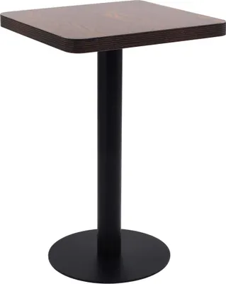 Zdjęcie produktu dla Maison Exclusive – stolik barowy, ciemnobrązowy, 50 x 50 cm, MDF