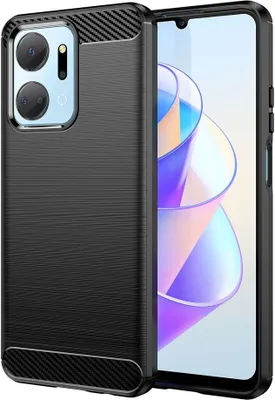 Produktbild von Hurtel Carbon Case, Cover, Honor, X7a, 17,1 cm (6.74"), Schwarz