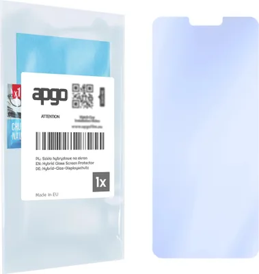 Produktbild von apgo Displayschutzglas für LG G7 ThinQ Bildschirmschutz, 9H Hybrid Schutzglas mit Keramikbeschichtung [Glänzend, Full Glue]