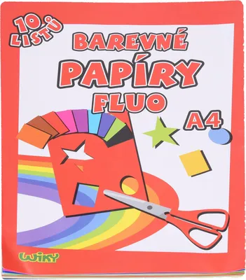 Image de Papier couleur Fluo A4, 10 feuilles