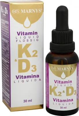 Productafbeelding van MARNYS® Vloeibare vitamine K2 en D3 voor gezonde botten en een gezonde bloedsomloop 30 ml