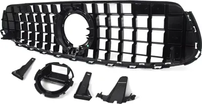 Immagine prodotto di Griglia paraurti anteriore - Chroom, Nero - Per Mercedes-Benz Classe GLC X253 (2020-2023) - Accessori Auto