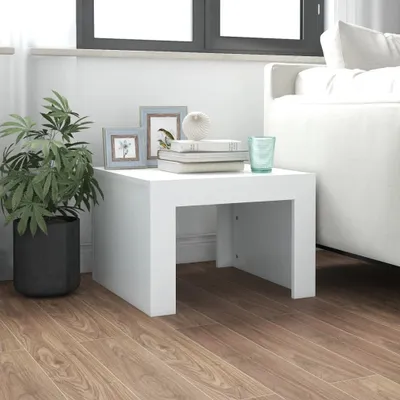 Produktbild von "Rabatt" Couchtisch modern - Wohnzimmertisch - Einfache Montage - Weiß 50x50x35 cm Holzwerkstoff - Kaffeetisch CC20819
