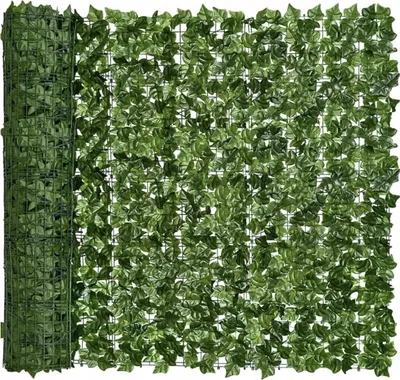 Zdjęcie produktu dla Sztuczny Żywopłot Bluszcz 1,5X3M Zielona Ściana Balkon Osłona Siatka Gęsty