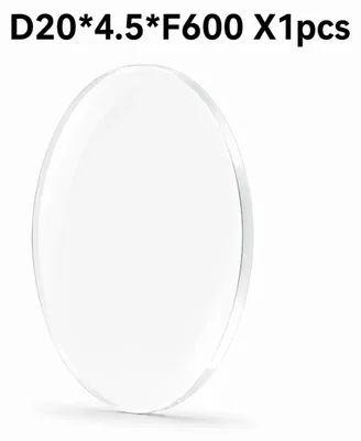 Immagine prodotto di Lente di protezione per macchine laser - Lente di protezione ottica - Diametro 20 mm x 4,5 mm - Modello F600 - 1 pezzo - 10 set