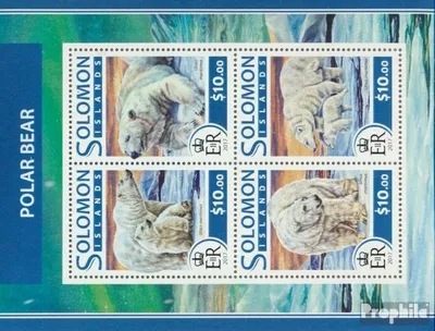 Produktbild von Briefmarken Salomoninseln 2017 Mi 4466-4469 Kleinbogen (kompl. Ausg.) postfrisch Eisbären