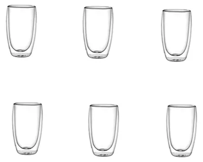 Produktbild von Doppelwandige Latte-Macchiato-Gläser 6er-Set, 450 ml, hitzebeständig