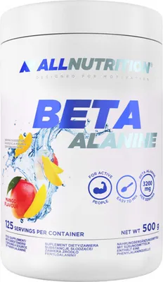 Obrázok produktu pre ALLNUTRITION Beta Alanine 500 g malina-jahoda / Beta-Alanín / Práškový beta alanín v osviežujúcich príchutiach