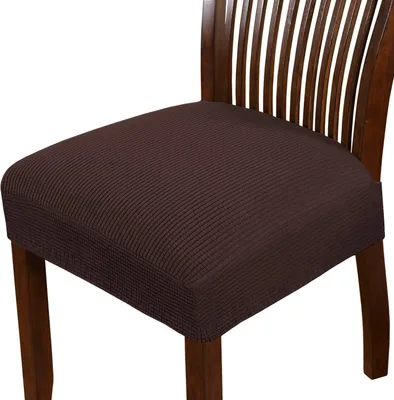 Produktbild von 2er-Set Stuhlsitzbezüge aus Stretch-Elasthan, abnehmbare und waschbare Stuhlsitzbezüge für Esszimmer- und Küchenstühle.