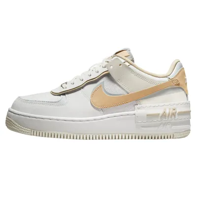 Produktbild von Nike AF1 Air Force One 1 Shadow Low Sneaker Schuhe weiß/beige/grau DV7449-100, Schuhgröße:38.5 EU