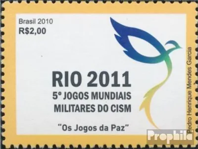 Produktbild von Briefmarken Brasilien 2010 Mi 3768 (kompl.Ausg.) postfrisch Weltsportspiele Militär