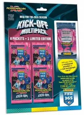 Produktbild von FIFA 365 2026 Kick-Off Multipack: 4 packets of football cards + 1 limited edition