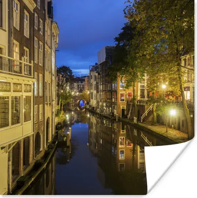 Produktbild von MuchoWow® Poster Kanal - Utrecht - Niederlande 100x100 cm - Babyzimmer