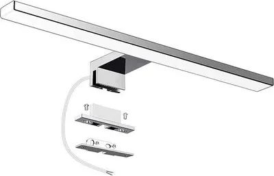 Image de Lampe de salle de bain 10 W, 820 lm, blanc neutre 4000 K - Applique murale pour salle de bain IP44, 230 V, 40 cm