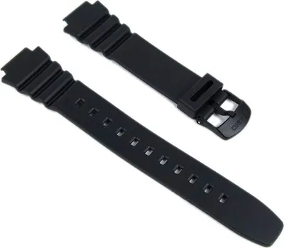 Produktbild von Casio Uhrenarmband 16mm | Resin Band schwarz W-214H-1AVES W-214H W-214