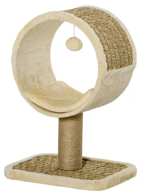 Produktbild von PawHut Katzenkratzbaum Klein Katzenspielzeug Katzenbaum Katzen-Spiel-Stamm Jute