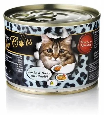 Imagen del producto de Comida húmeda para gatos O'Canis, sabor pollo y salmón, 200 g