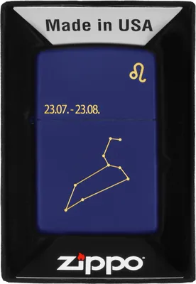 Zdjęcie produktu dla Zapalniczka Zippo Navy Blue matowa grawer Leo 60006936 wiatroodporna