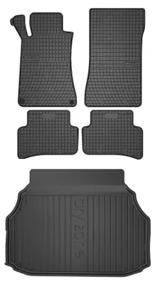 Obrázok produktu pre Gumové autokoberce SolidPRO + vaňa kufra DryZone pre: Mercedes trieda CCL203 2000-2007 kupé 5 ks