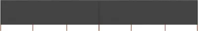Produktbild von Cloris Designermöbel 6-teiliges Windschutzgewebe 800 x 160 cm Anthrazit 2024 Neu