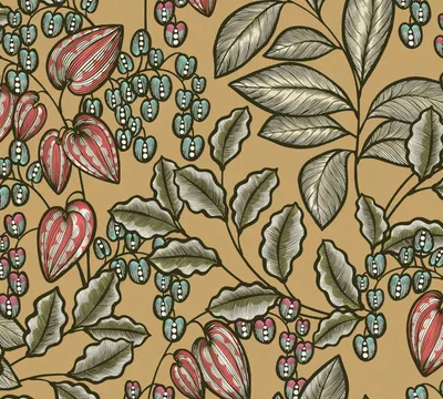 Produktbild von Architects Paper Blumentapete Floral Impression florale Tapete Vliestapete gelb grün blau rot blau 10,05 m x 0,53 m