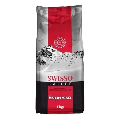 Immagine prodotto di Swisso Kaffee Espresso 1 kg – caffè in grani intenso e aromatico