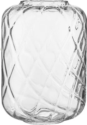 Produktbild von Famanu Glasvase 24 cm - Geribbelt & Transparent